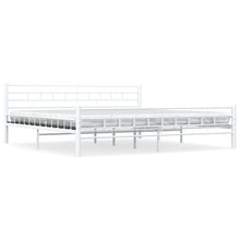 Bedframe Metaal 200 x 200 cm Wit