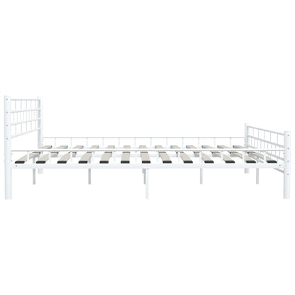 Bedframe Metaal 200 x 200 cm Wit