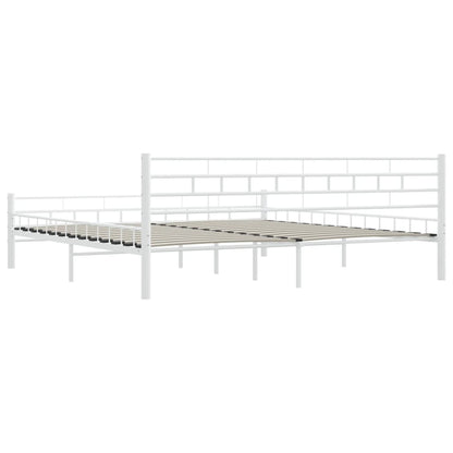 Bedframe Metaal 200 x 200 cm Wit