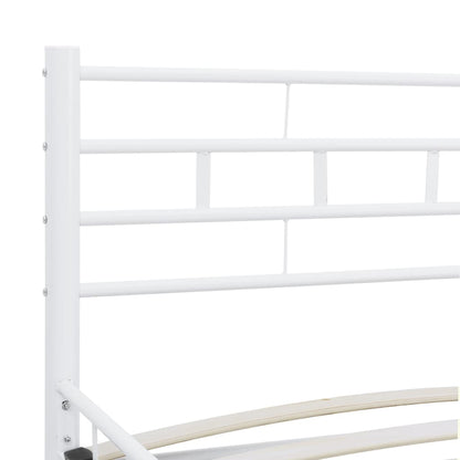 Bedframe Metaal 200 x 200 cm Wit