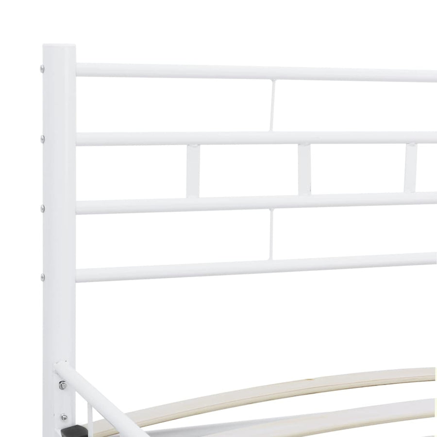 Bedframe Metaal 200 x 200 cm Wit