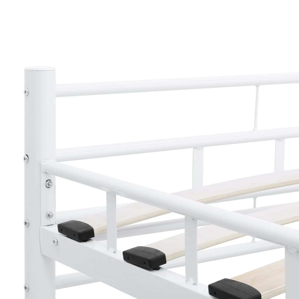 Bedframe Metaal 200 x 200 cm Wit