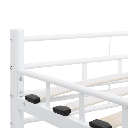 Bedframe Metaal 200 x 200 cm Wit