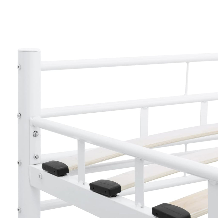 Bedframe Metaal 200 x 200 cm Wit