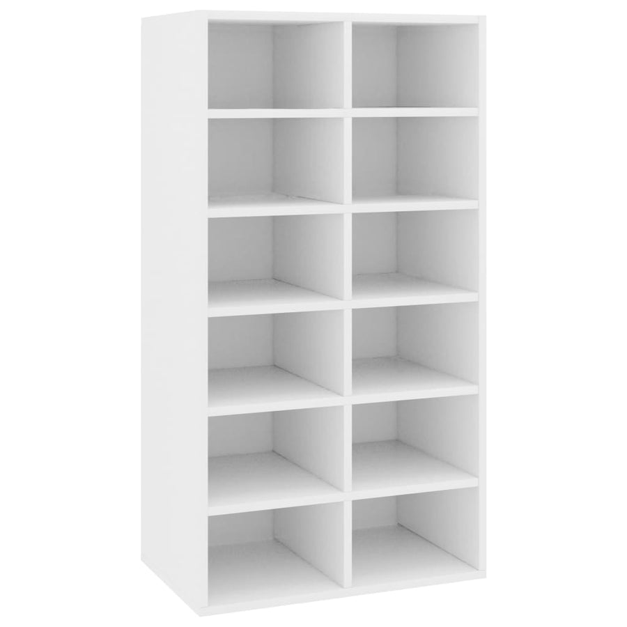 Schoenenrek 54X34X00,5 Cm Bewerkt Hout Wit