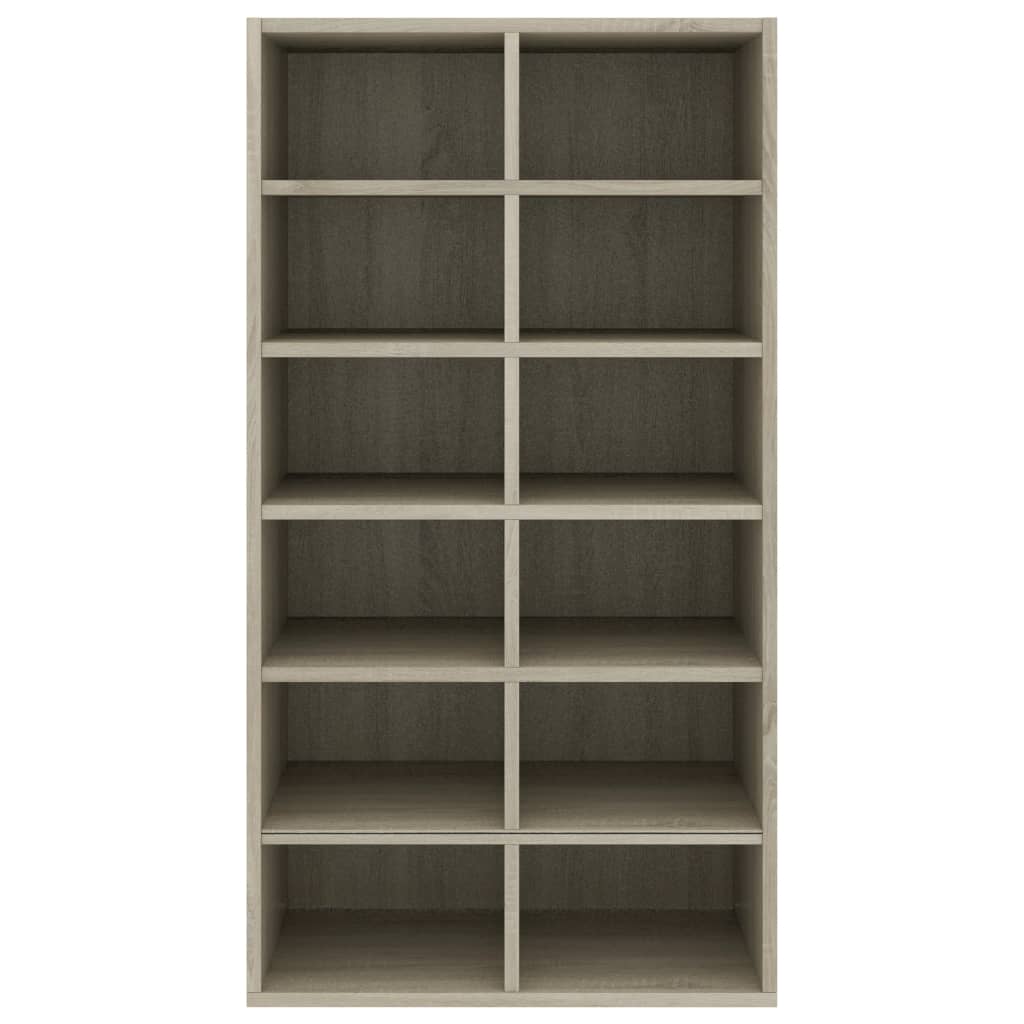 Schoenenrek 54x34x100,5 cm bewerkt hout sonoma eikenkleurig Sonoma eiken