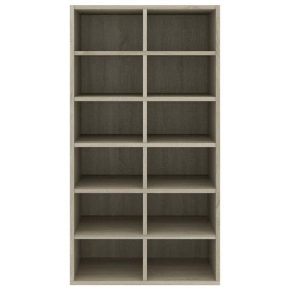 Schoenenrek 54x34x100,5 cm bewerkt hout sonoma eikenkleurig Sonoma eiken