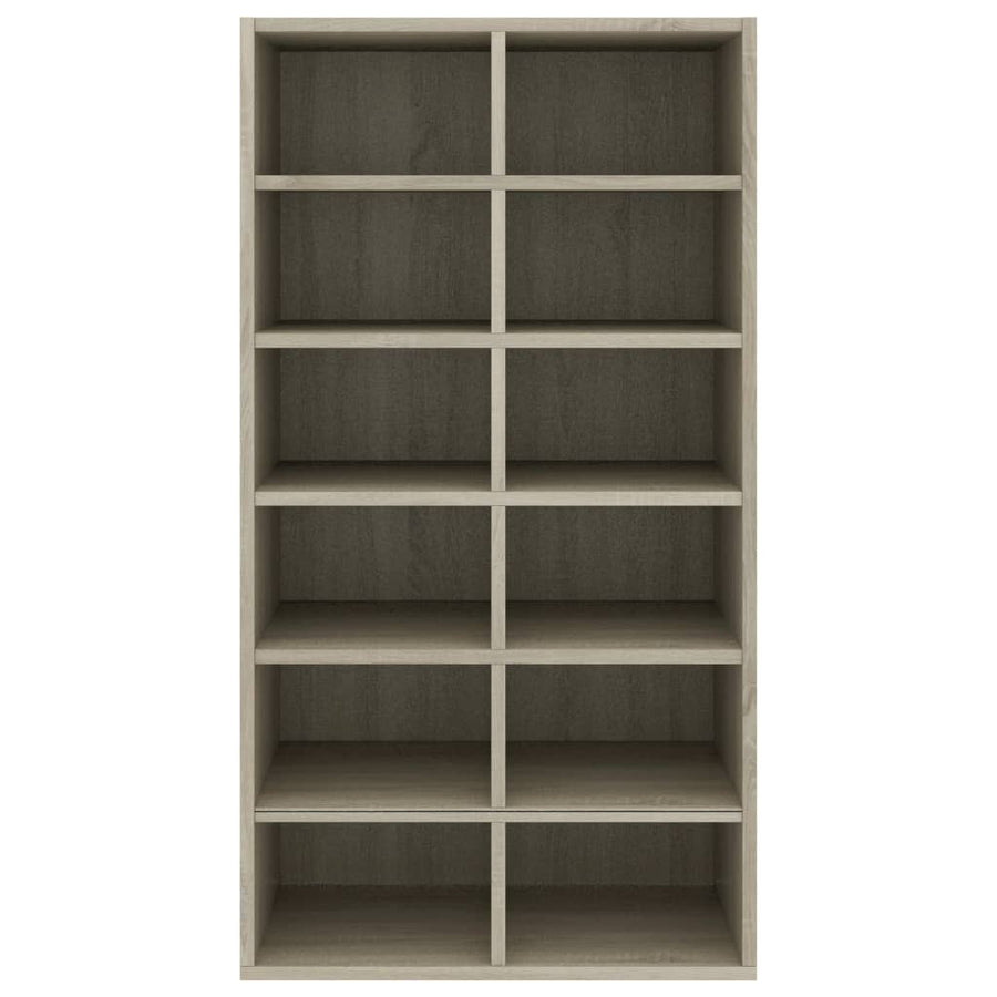 Schoenenrek 54x34x100,5 cm bewerkt hout sonoma eikenkleurig Sonoma eiken
