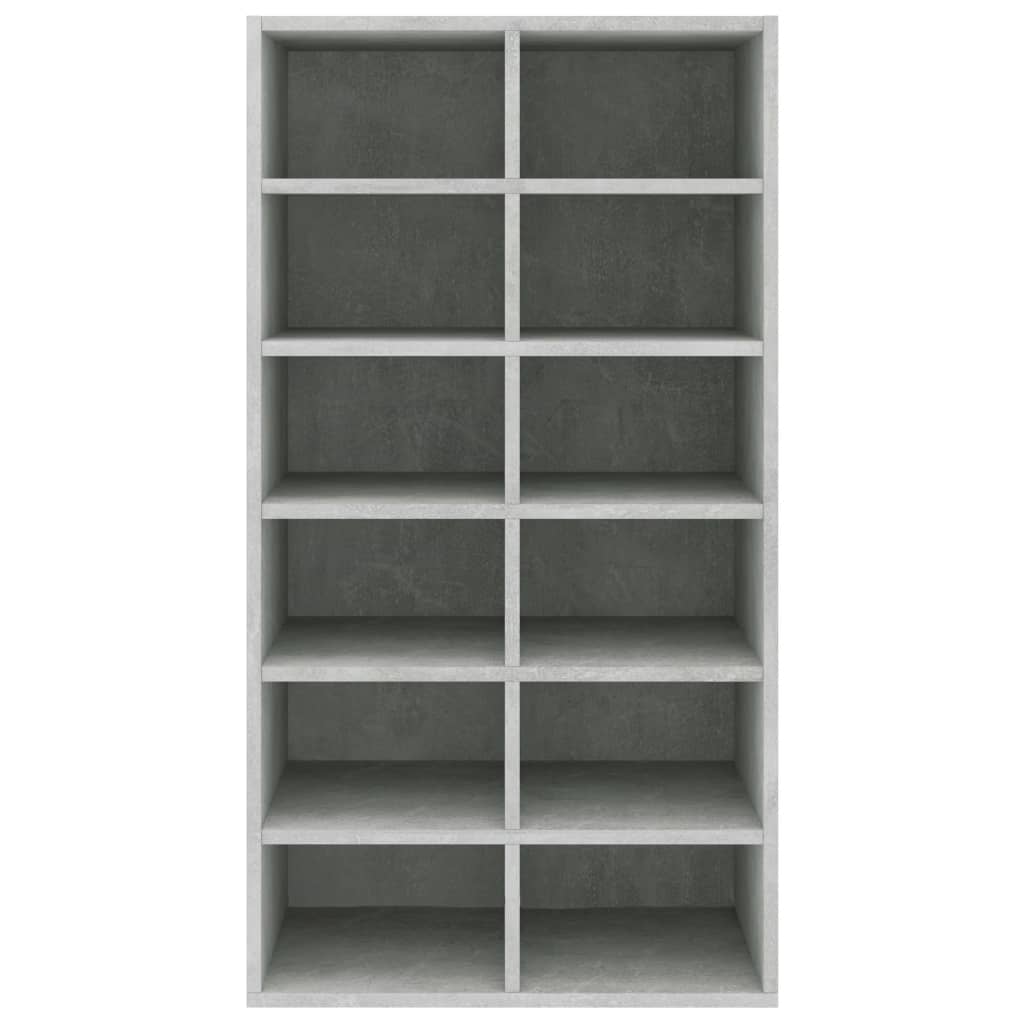 Schoenenrek 54X34X00,5 Cm Bewerkt Hout Betongrijs