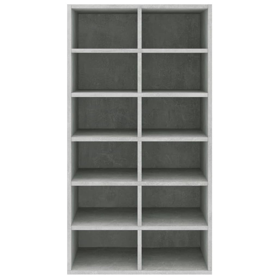 Schoenenrek 54X34X00,5 Cm Bewerkt Hout Betongrijs