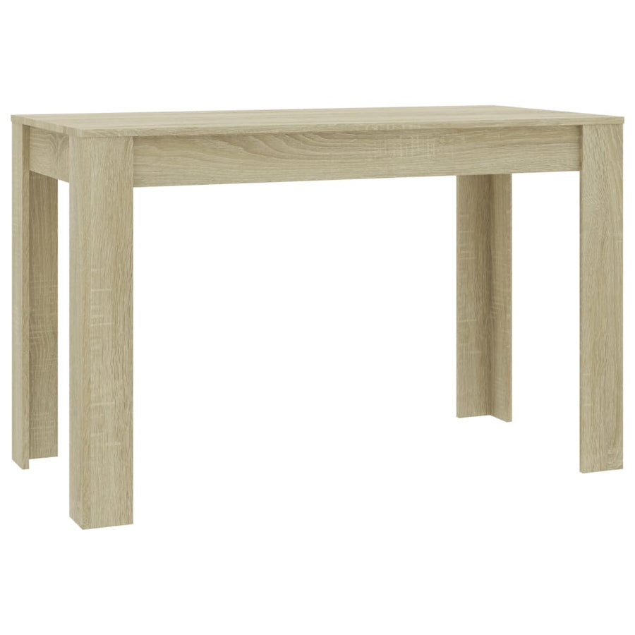 Eettafel 120x60x76 cm bewerkt hout sonoma eikenkleurig Sonoma eiken