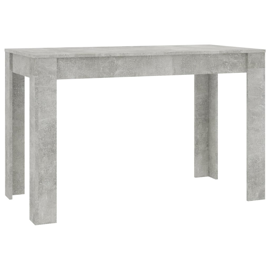 Eettafel 120x60x76 cm spaanplaat betongrijs Betongrijs