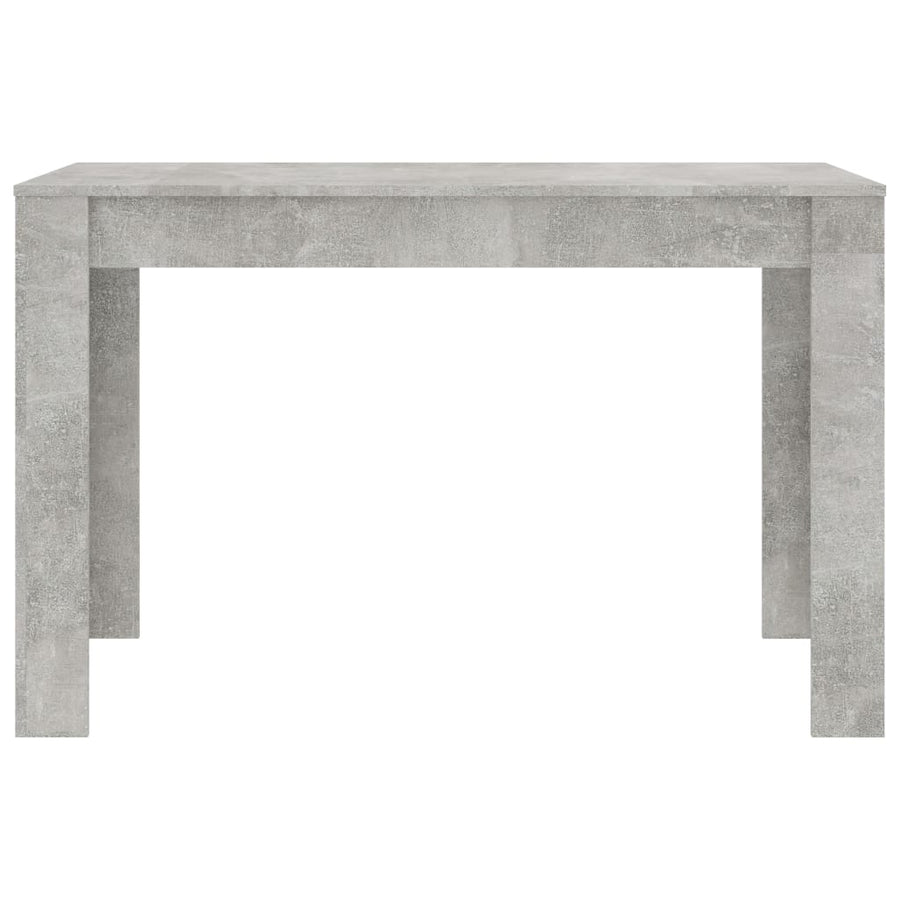 Eettafel 120x60x76 cm spaanplaat betongrijs Betongrijs