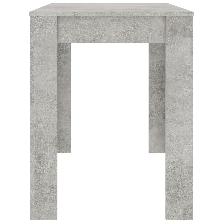 Eettafel 120x60x76 cm spaanplaat betongrijs Betongrijs