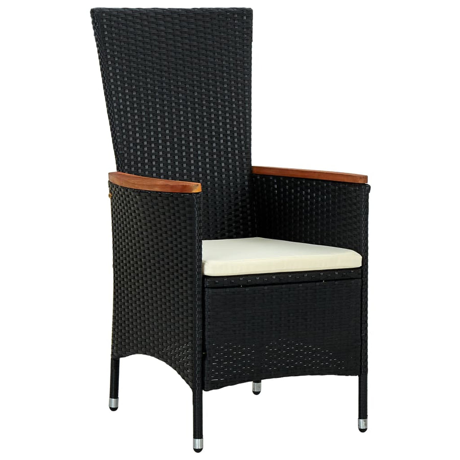7-Delige Tuinset Poly Rattan Acaciahout 6