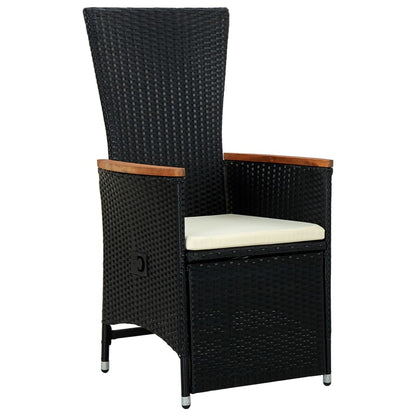 7-Delige Tuinset Poly Rattan Acaciahout 6