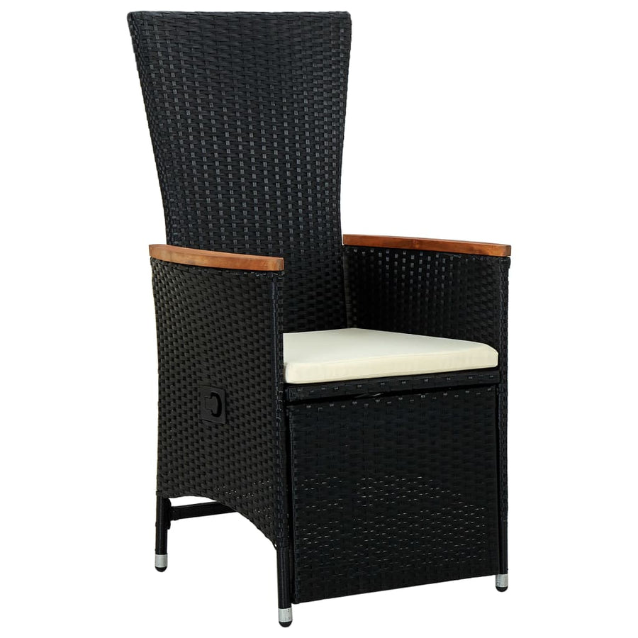 7-Delige Tuinset Poly Rattan Acaciahout 6