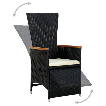 7-Delige Tuinset Poly Rattan Acaciahout 6
