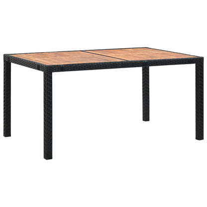 7-Delige Tuinset Poly Rattan Acaciahout 6