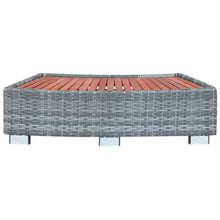 Spatrap 92X45X25 Cm Poly Rattan Grijs