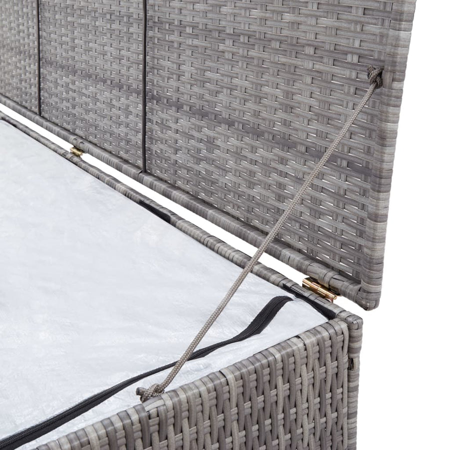 Tuinbox 150X50X60 Cm Poly Rattan Grijs