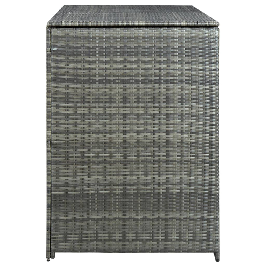 Containerberging Dubbel 148X77X111 Cm Poly Rattan Antraciet