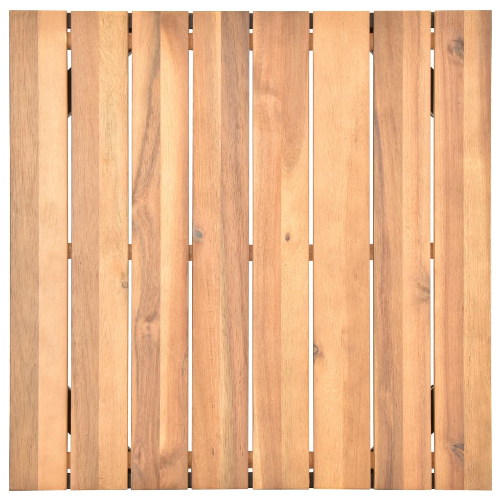 4-Delige Loungeset Met Kussens Massief Acaciahout