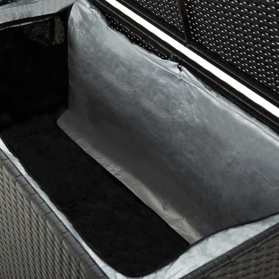 Tuinbox Poly Rattan 100 x 50 x 50 cm Zwart