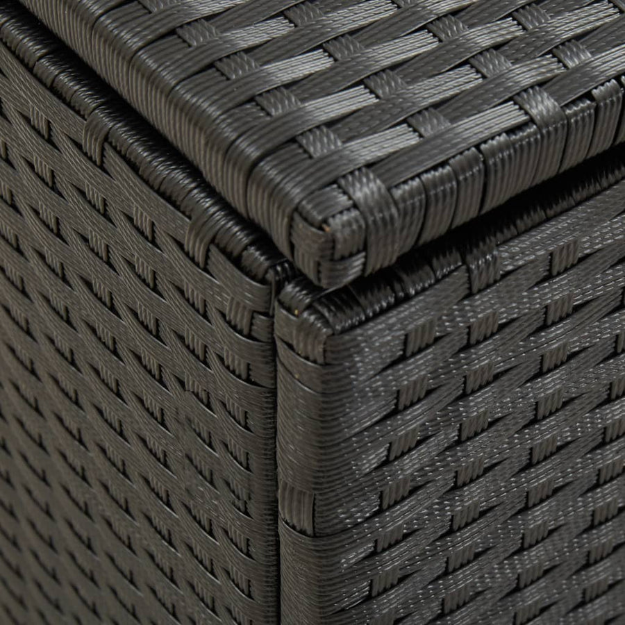 Tuinbox Poly Rattan 100 x 50 x 50 cm Zwart