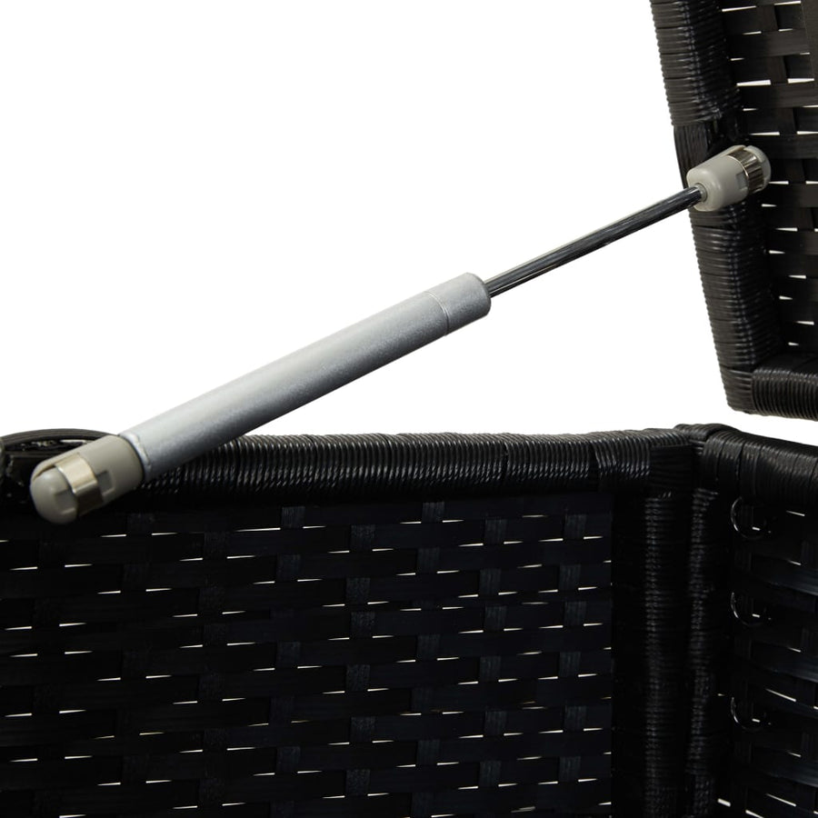 Tuinbox Poly Rattan 100 x 50 x 50 cm Zwart