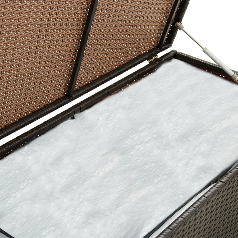 Tuinbox Poly Rattan 100 x 50 x 50 cm Bruin