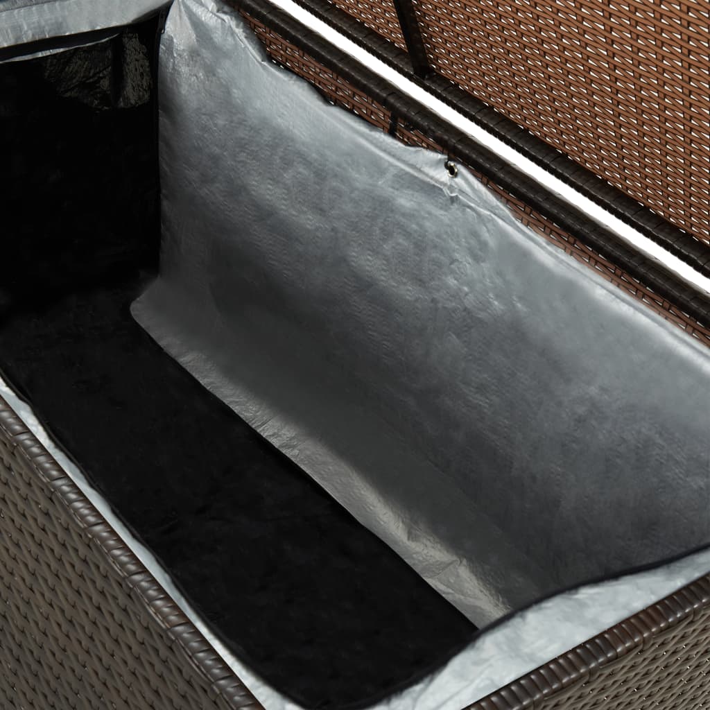 Tuinbox Poly Rattan 100 x 50 x 50 cm Bruin