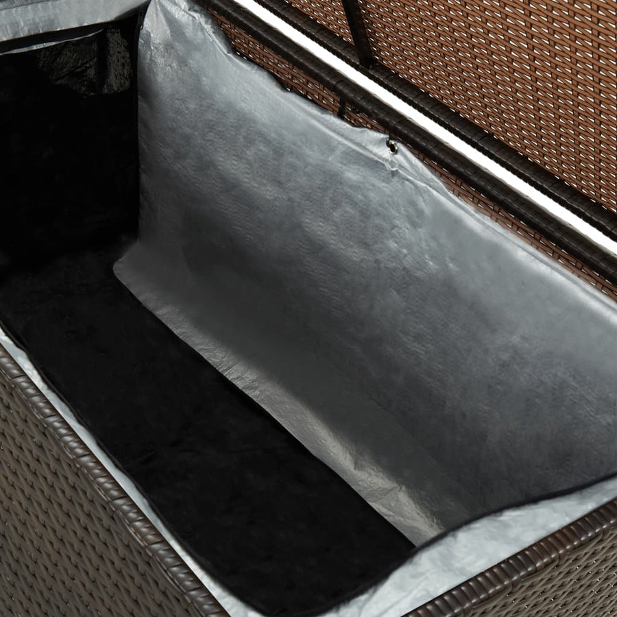 Tuinbox Poly Rattan 100 x 50 x 50 cm Bruin