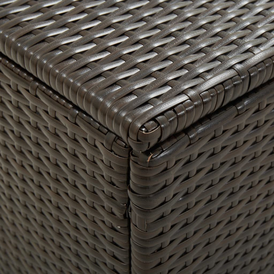 Tuinbox Poly Rattan 100 x 50 x 50 cm Bruin