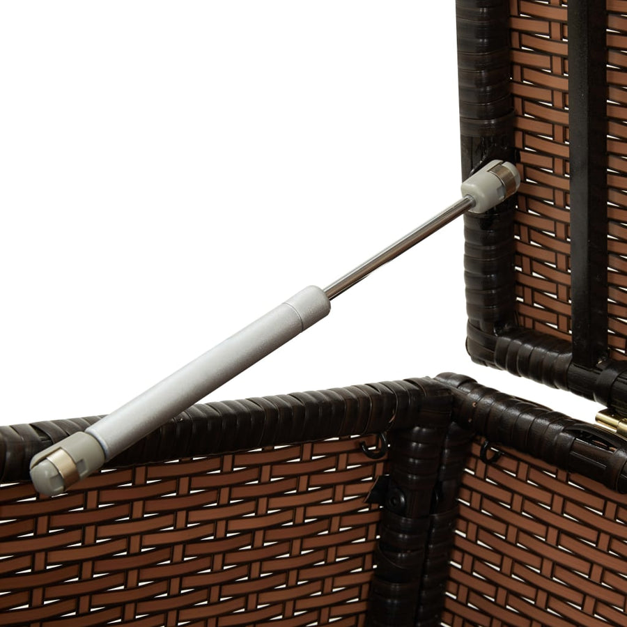 Tuinbox Poly Rattan 100 x 50 x 50 cm Bruin
