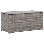 Garden box 100x50x50 cm poly rattan grey
