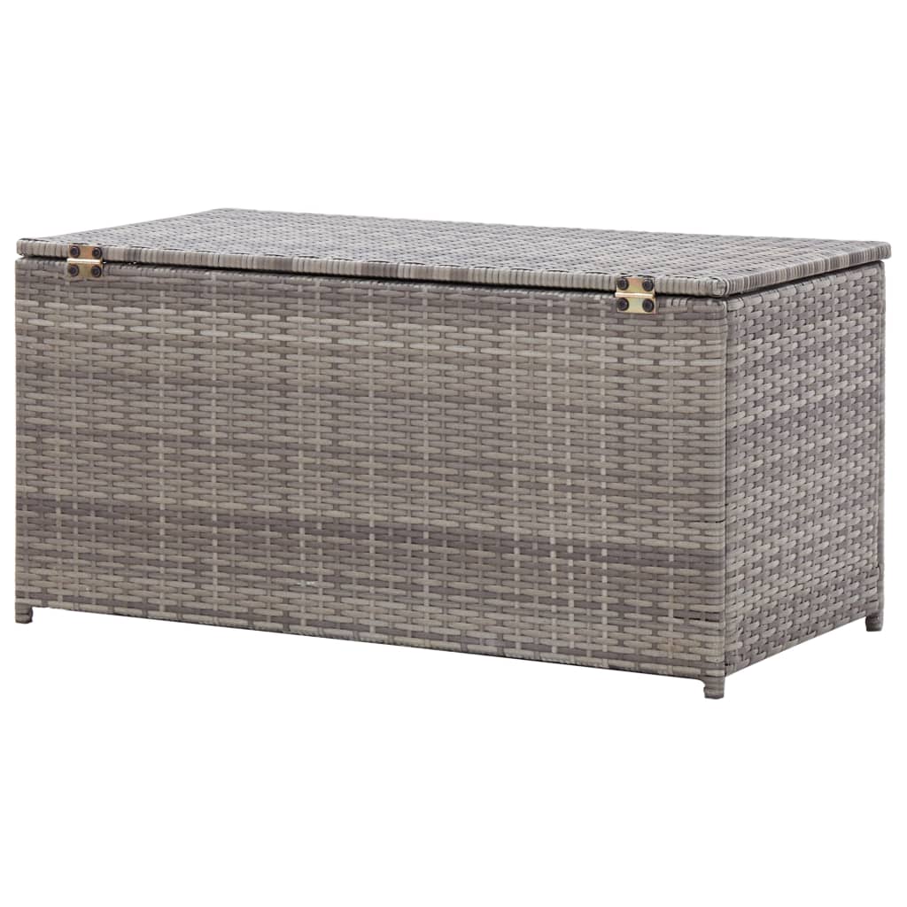 Tuinbox Poly Rattan 100 x 50 x 50 cm Grijs