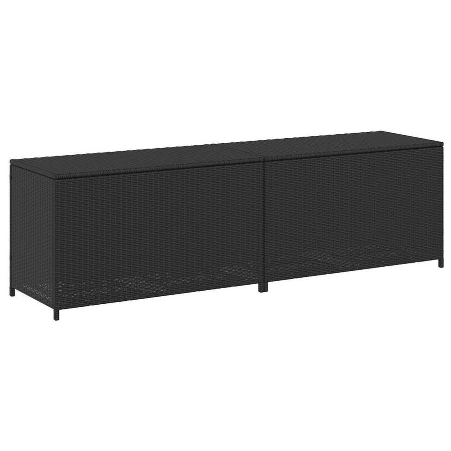 Tuinbox Poly Rattan 200 x 50 x 60 cm Zwart