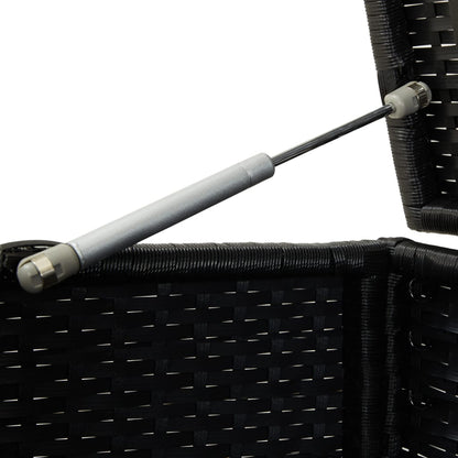 Tuinbox Poly Rattan 200 x 50 x 60 cm Zwart