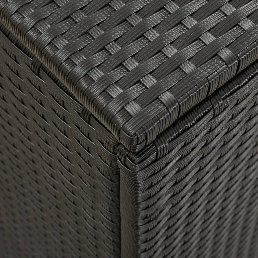 Tuinbox Poly Rattan 200 x 50 x 60 cm Zwart