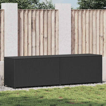 Tuinbox Poly Rattan 200 x 50 x 60 cm Zwart