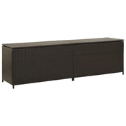 Tuinbox 200x50x60 cm poly rattan bruin