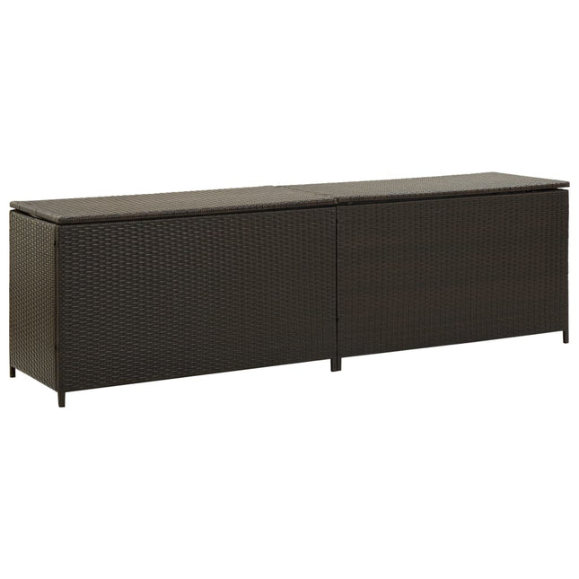 Tuinbox Poly Rattan 200 x 50 x 60 cm Bruin