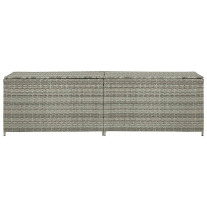 Tuinbox Poly Rattan 200 x 50 x 60 cm Grijs