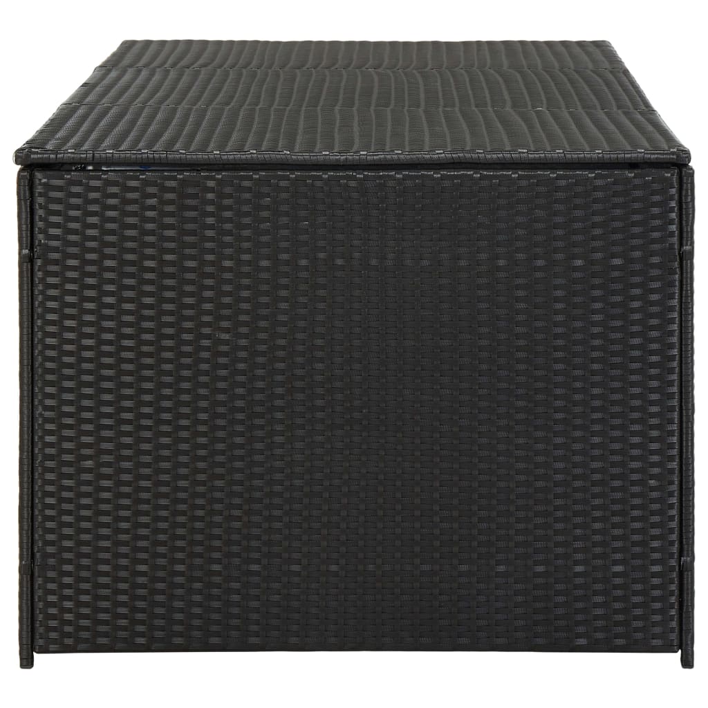 Tuinbox Poly Rattan 180 x 90 x 70 cm Zwart