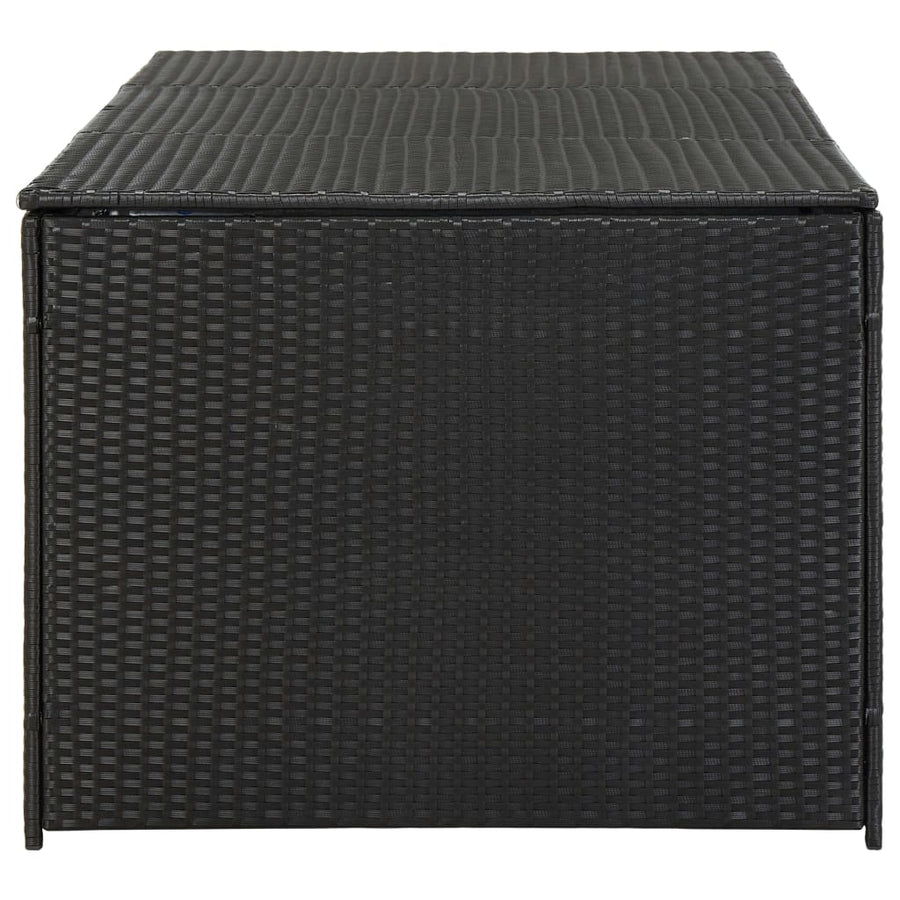 Tuinbox Poly Rattan 180 x 90 x 70 cm Zwart