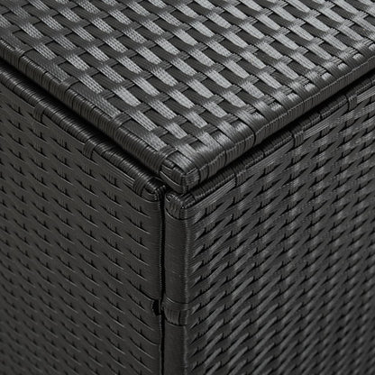 Tuinbox Poly Rattan 180 x 90 x 70 cm Zwart