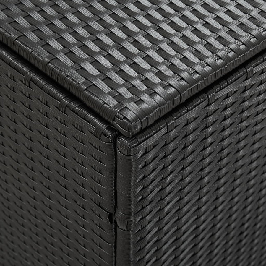 Tuinbox Poly Rattan 180 x 90 x 70 cm Zwart