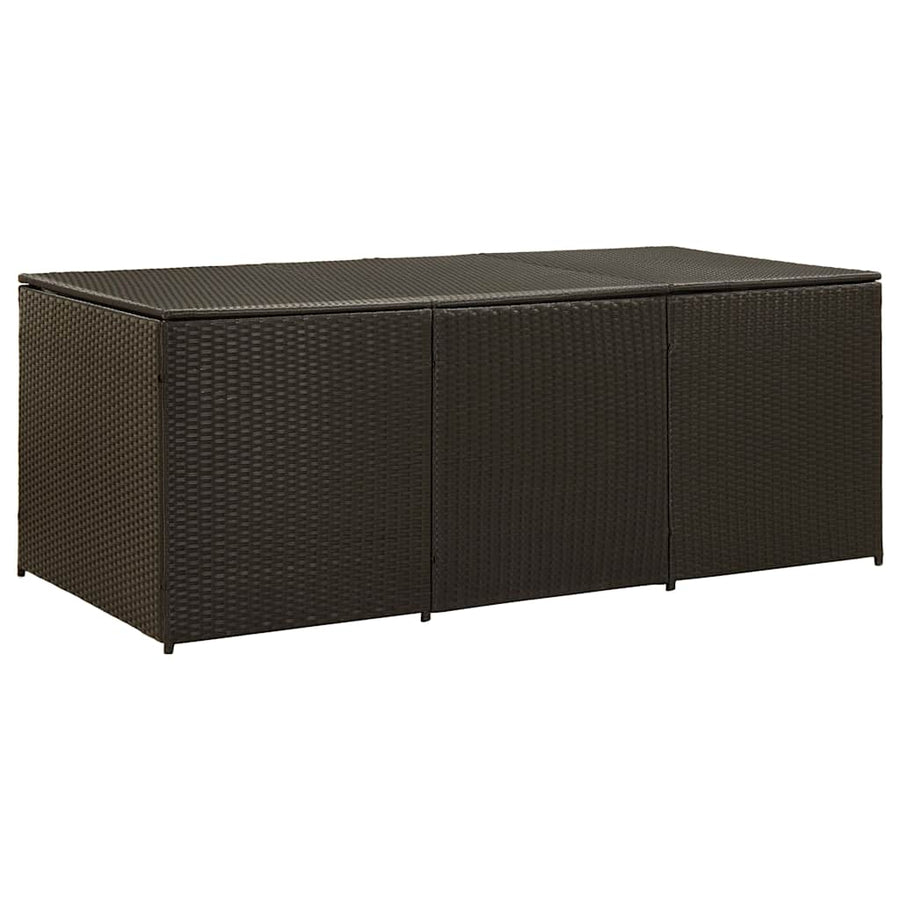 Tuinbox Poly Rattan 180 x 90 x 70 cm Bruin