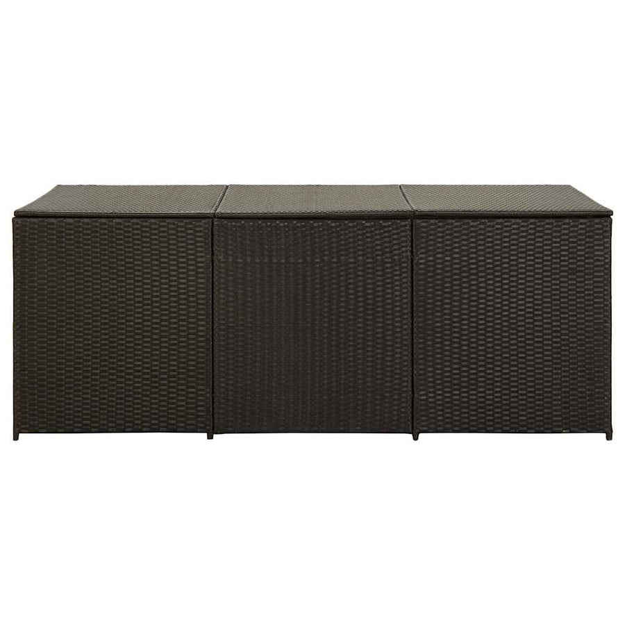 Tuinbox Poly Rattan 180 x 90 x 70 cm Bruin